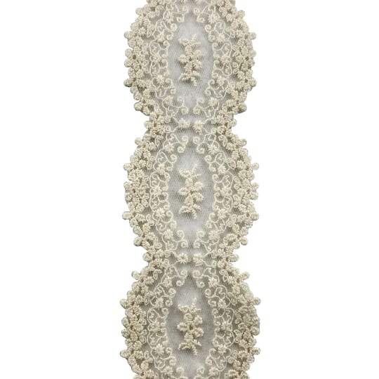2" x 2yd. Lace Floral Ribbon by Celebrate It®